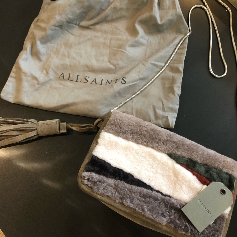 All Saints Bansho Shearling Bag